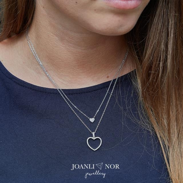 Joanli Nor Almanor Collier med Hjerte og Zirkonia 20450780900