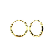 Bidstrup Forgyldt Sølv Hoop/Creol 12mm