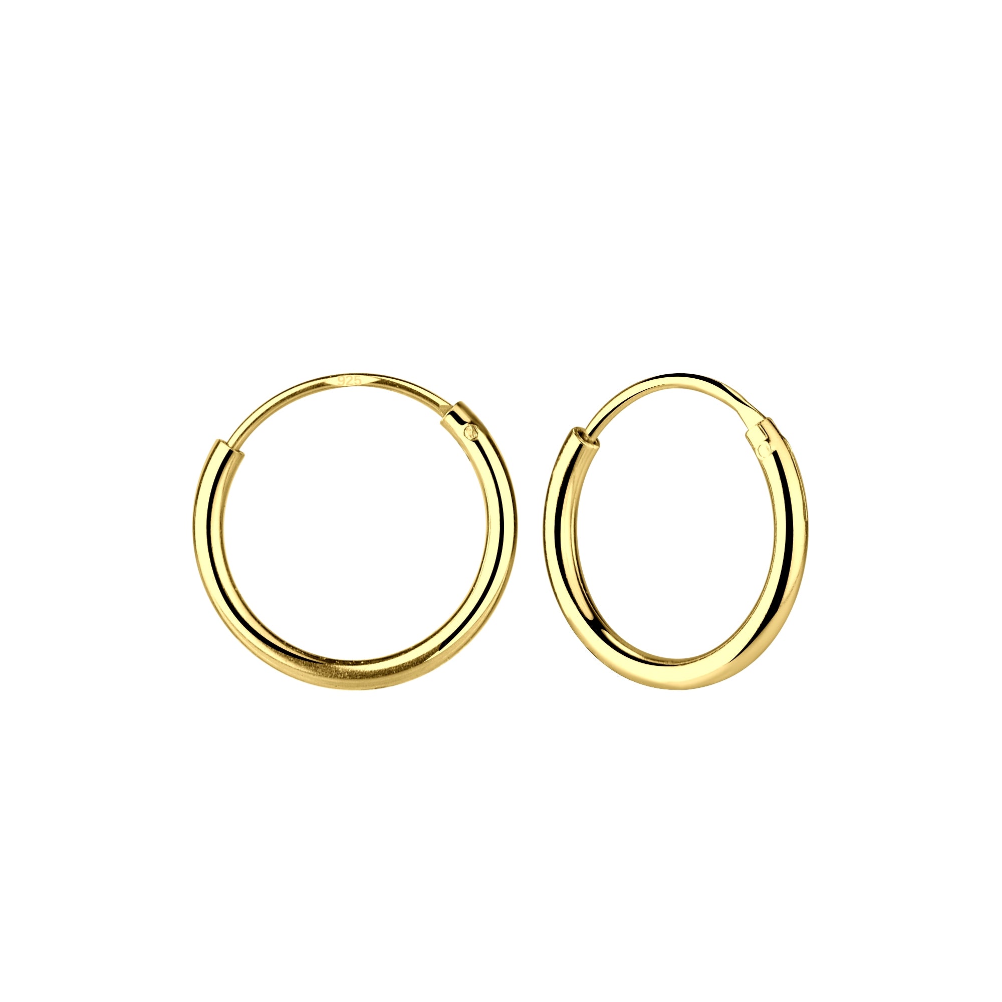 Bidstrup Forgyldt Sølv Hoop/Creol 12mm