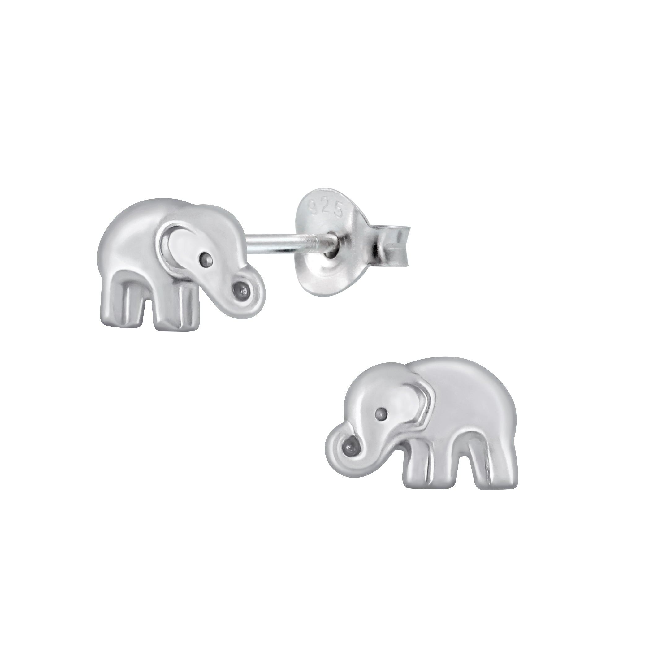 Bidstrup sølv børne ørering med elefant 10002573