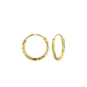 Bidstrup Forgyldt Sølv Hoop/Creol 12mm