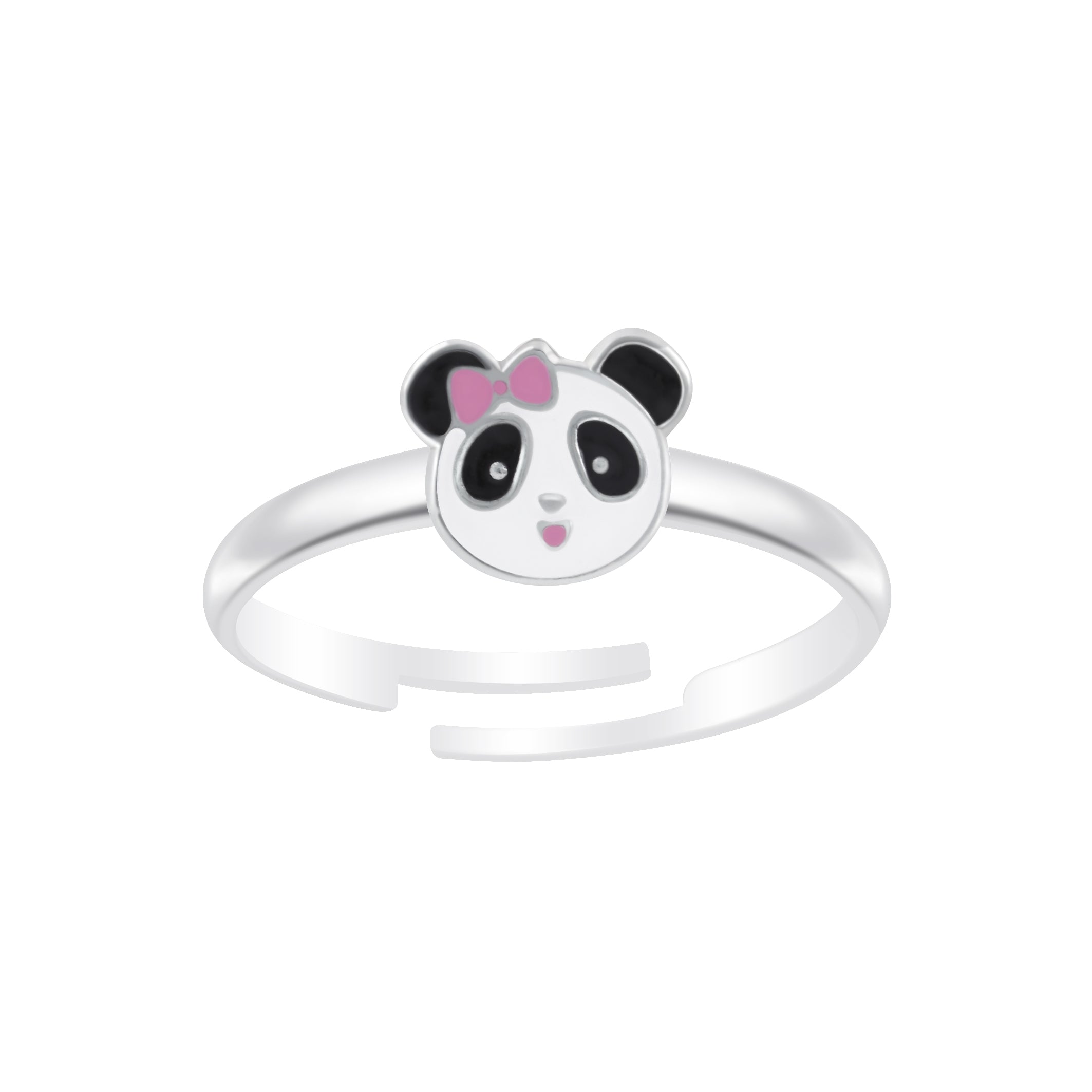 Bidstrup Sølv Børne Ring med Panda 10009422