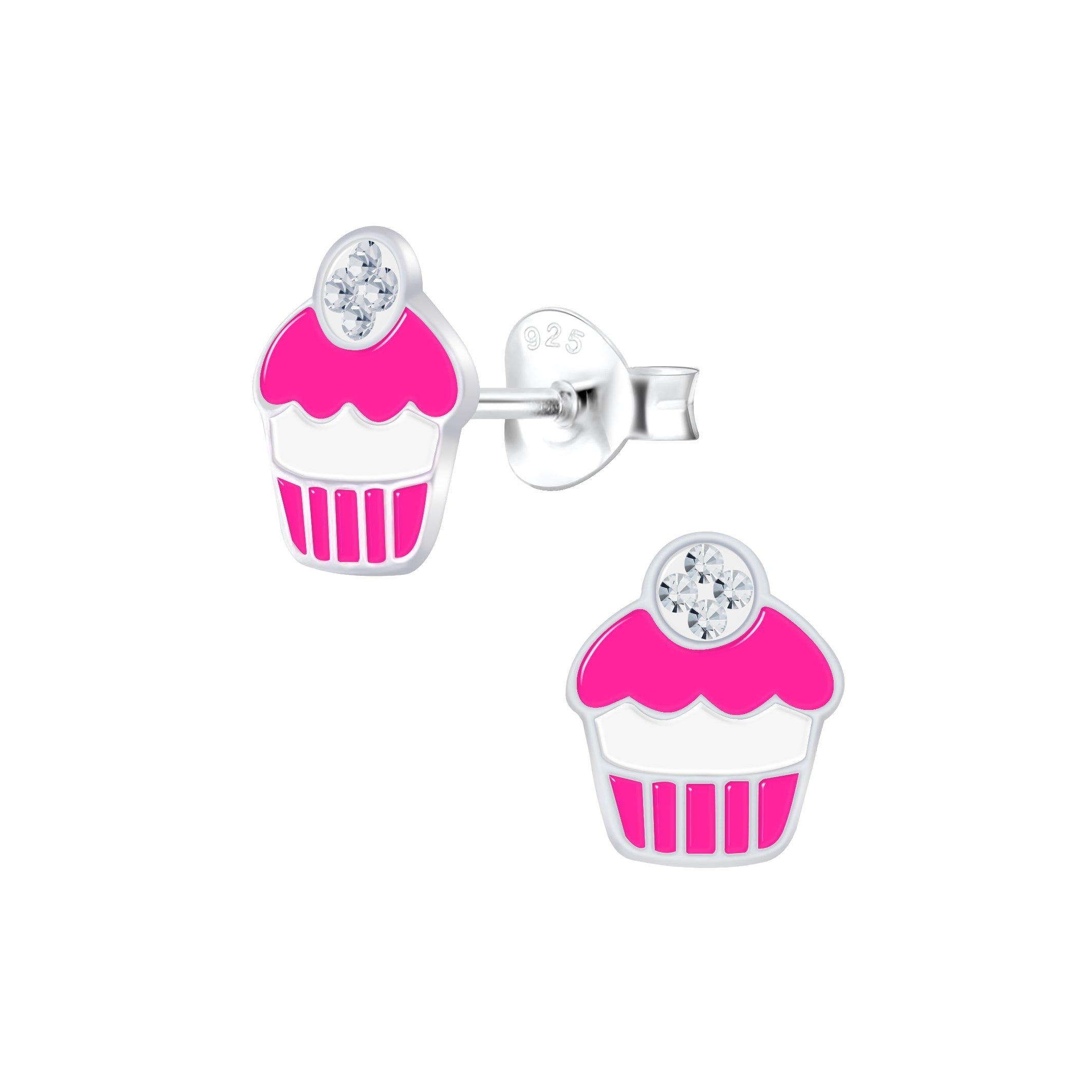 Bidstrup Sølv Børne Ørering med Cupcake 10009459