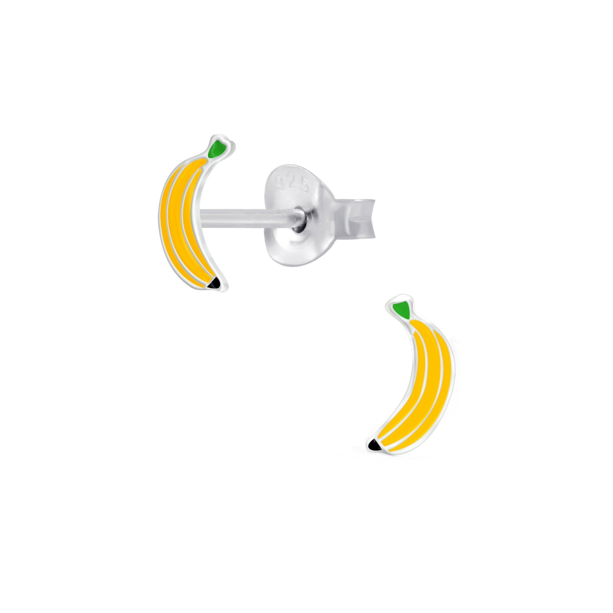 Bidstrup Sølv Børne ørering med Banan