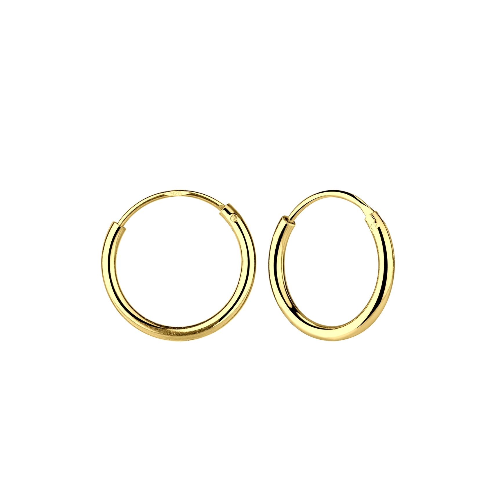 Bidstrup Forgyldt Sølv Hoop/Creol 10mm