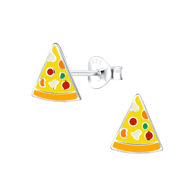Bidstrup Sølv Børne Ørering med Pizza 10013250