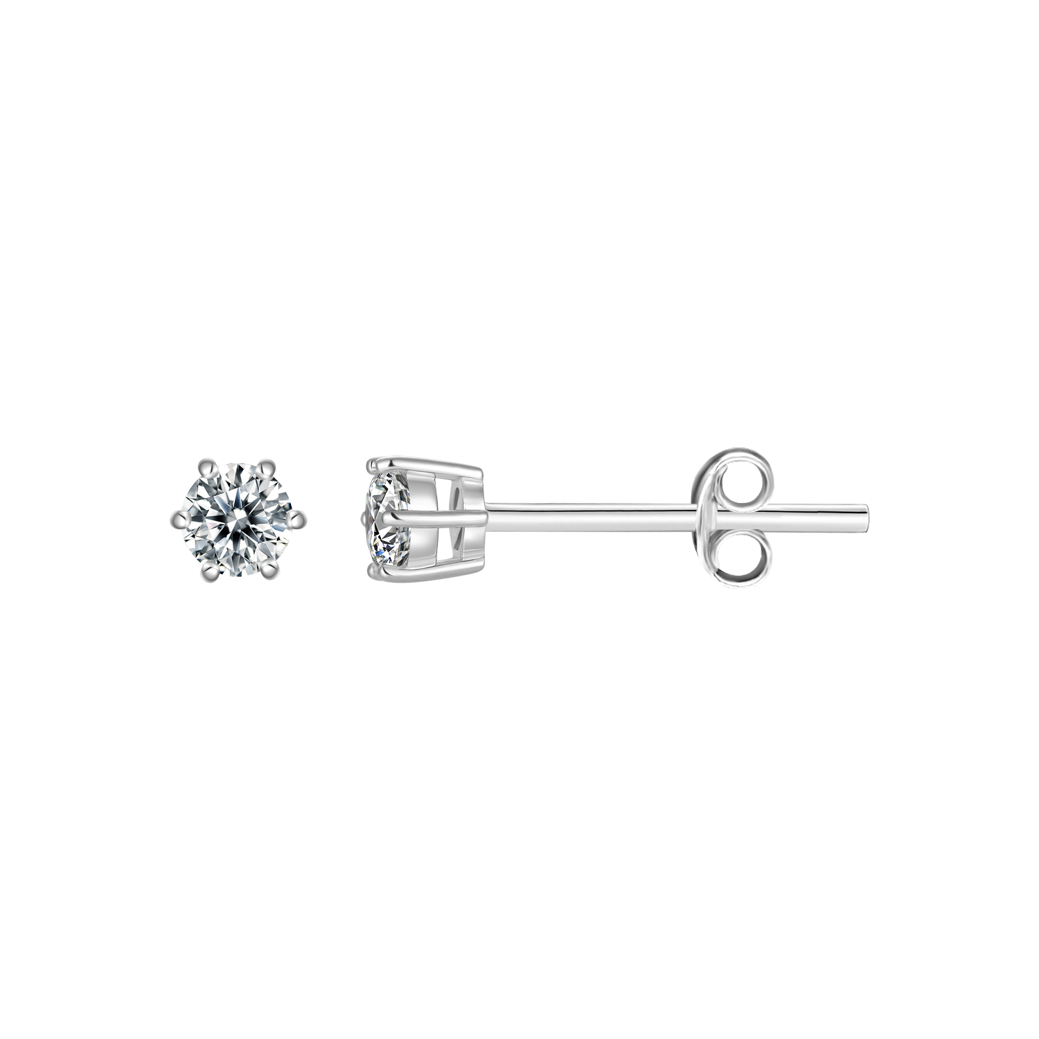 Støvring Design Sølv Ørestik med 4mm Zirkonia 10023604