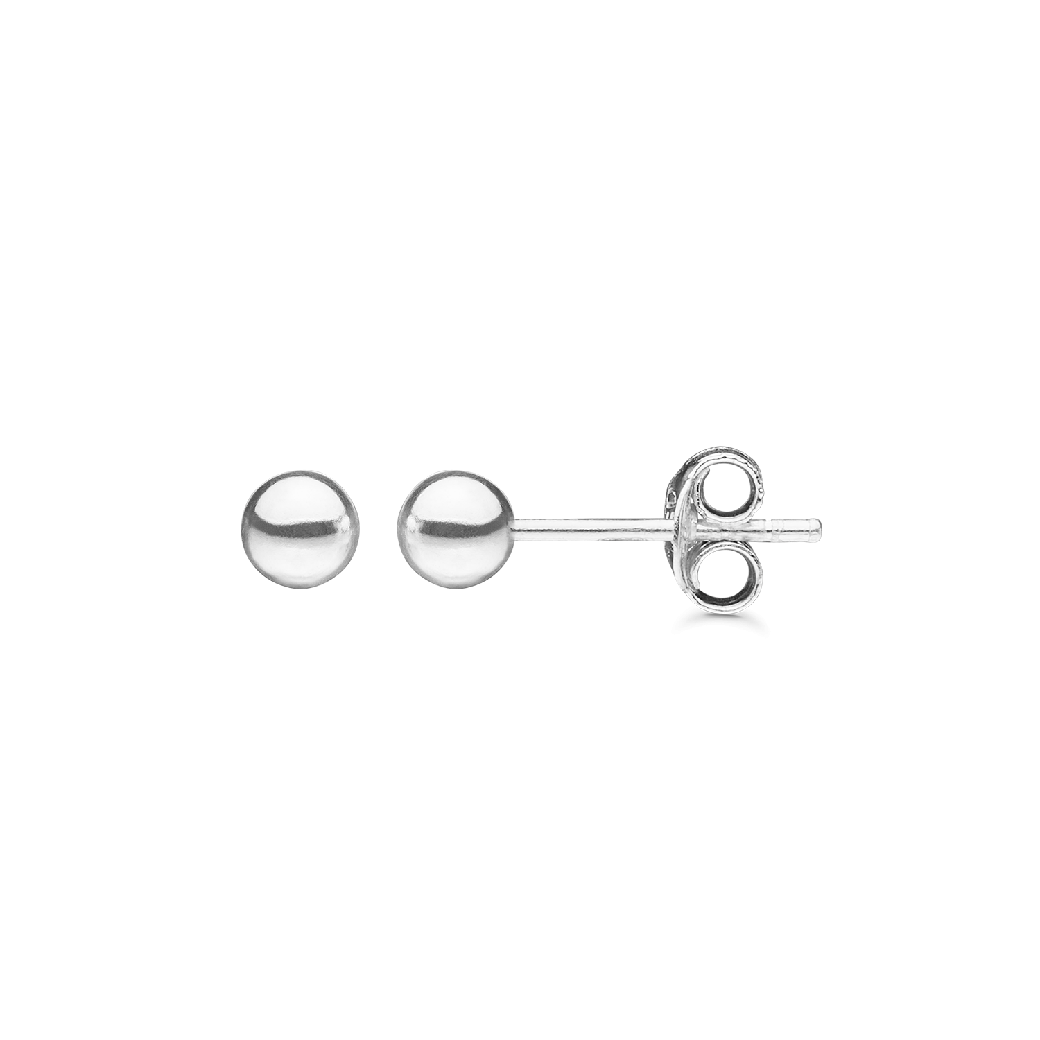 Støvring Design Sølv Kugle Ørestik 4mm 10104