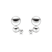 Støvring Design Rhodineret Sølv Ørestik med Bobler 10223588