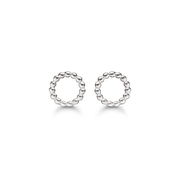 Støvring Design Rhodineret Sølv Prikket Cirkel Ørestik 10239973