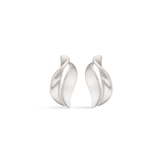 Støvring Design Rhodineret Sølv Ørestik med Blad 10254009