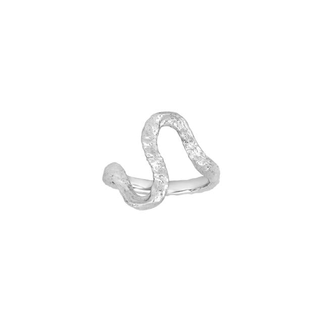 Nordahl Jewellery Happy52 Sølv Ring med Rustik Overflade 10290090950
