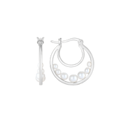 Støvring Design Sølv Dobbelt Creol med Ferskvandsperler 10323964