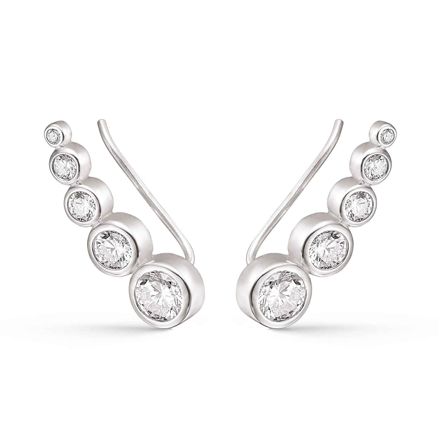 Støvring Design Sølv earcrawler med 5 zirkonia 10323989