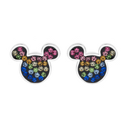 Disney Micky Mouse Ørestik i Sølv med Farvet Zirkonia 10333001