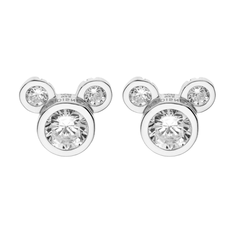 Disney Micky Mouse Ørestik i Sølv og Zirkonia 10333998
