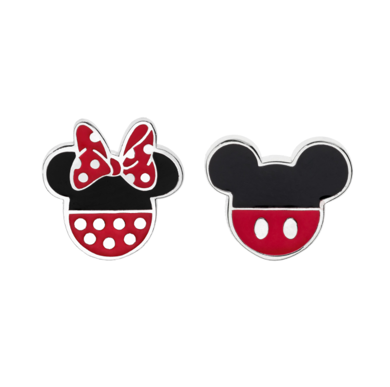 Disney Micky og Minnie Mouse Ørestik i Sølv 10333999
