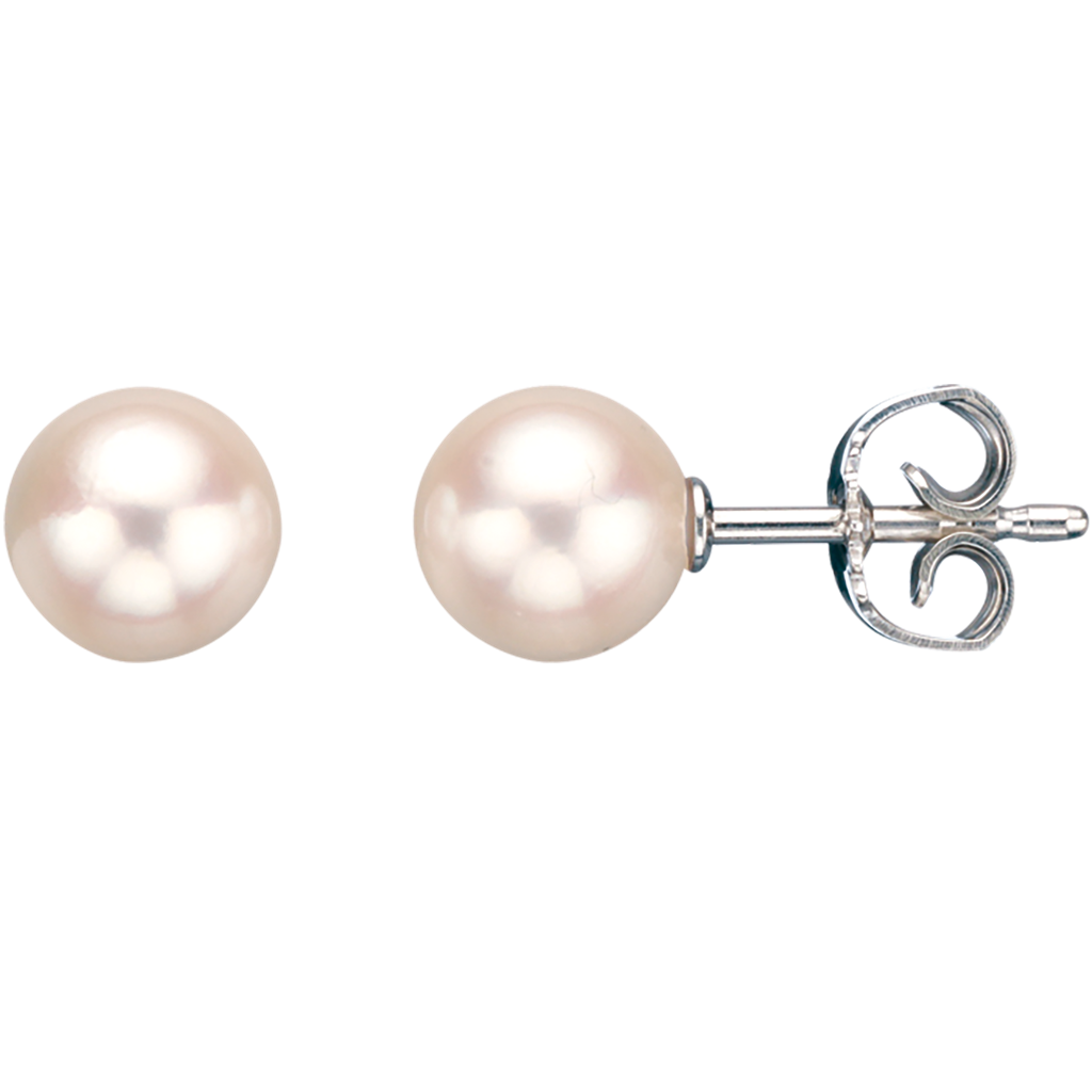 Scrouples Sølv Ferskvands Perle Ørestik 7½-8 mm 1072