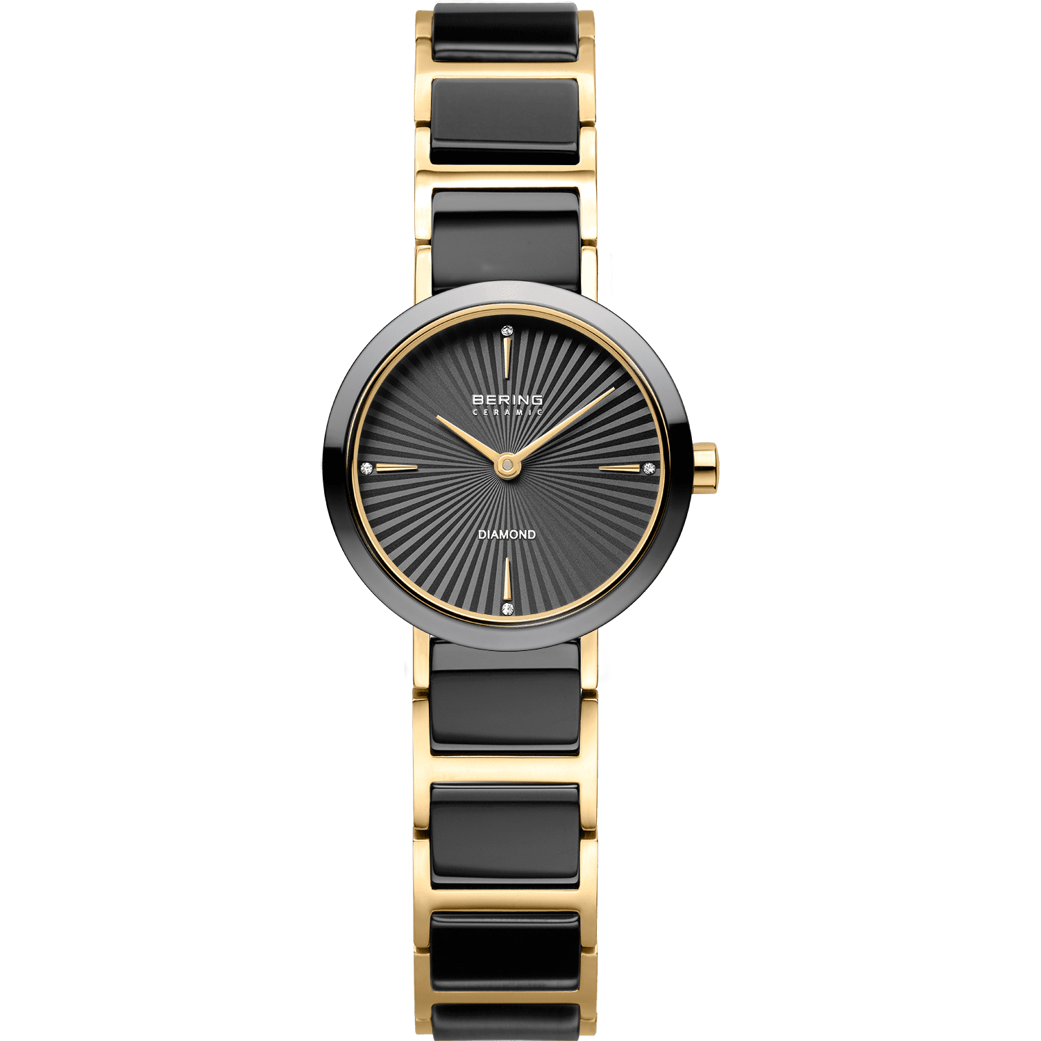 Bering Slim Ceramic dameur med diamant 10725-732