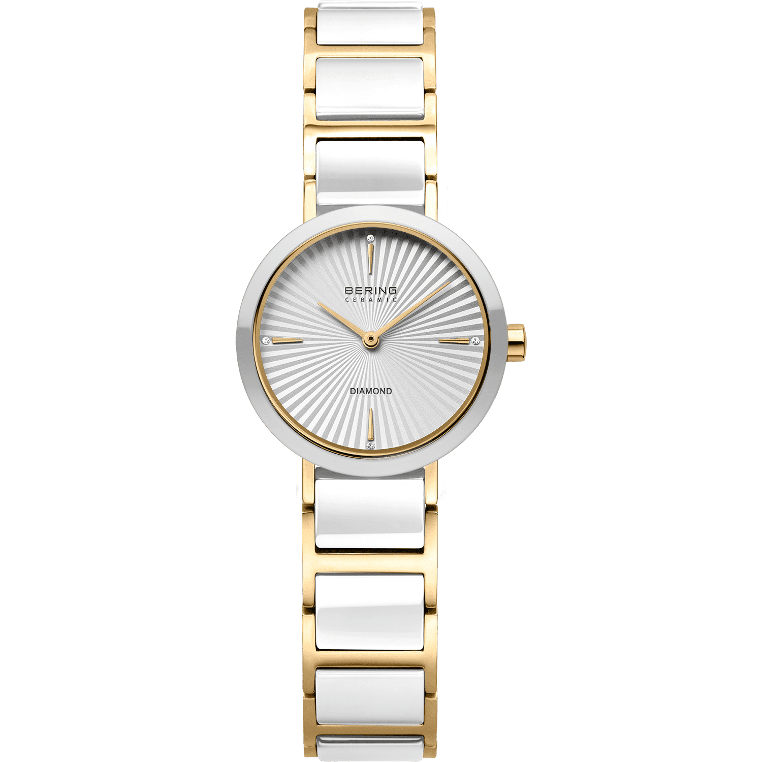 Bering Slim Ceramic dameur med diamant 10725-758