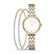 Bering Classic dameur i sæt med 2 armbånde 11028-714-GWP