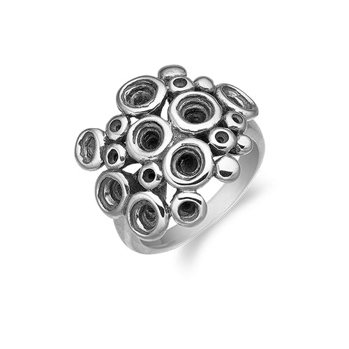 Aagaard Sølv ring med Sort Rhodineret Detaljer 11611729
