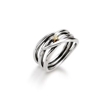 Aagaard Sølv Ring med Diamant 0,02ct 11643863-34