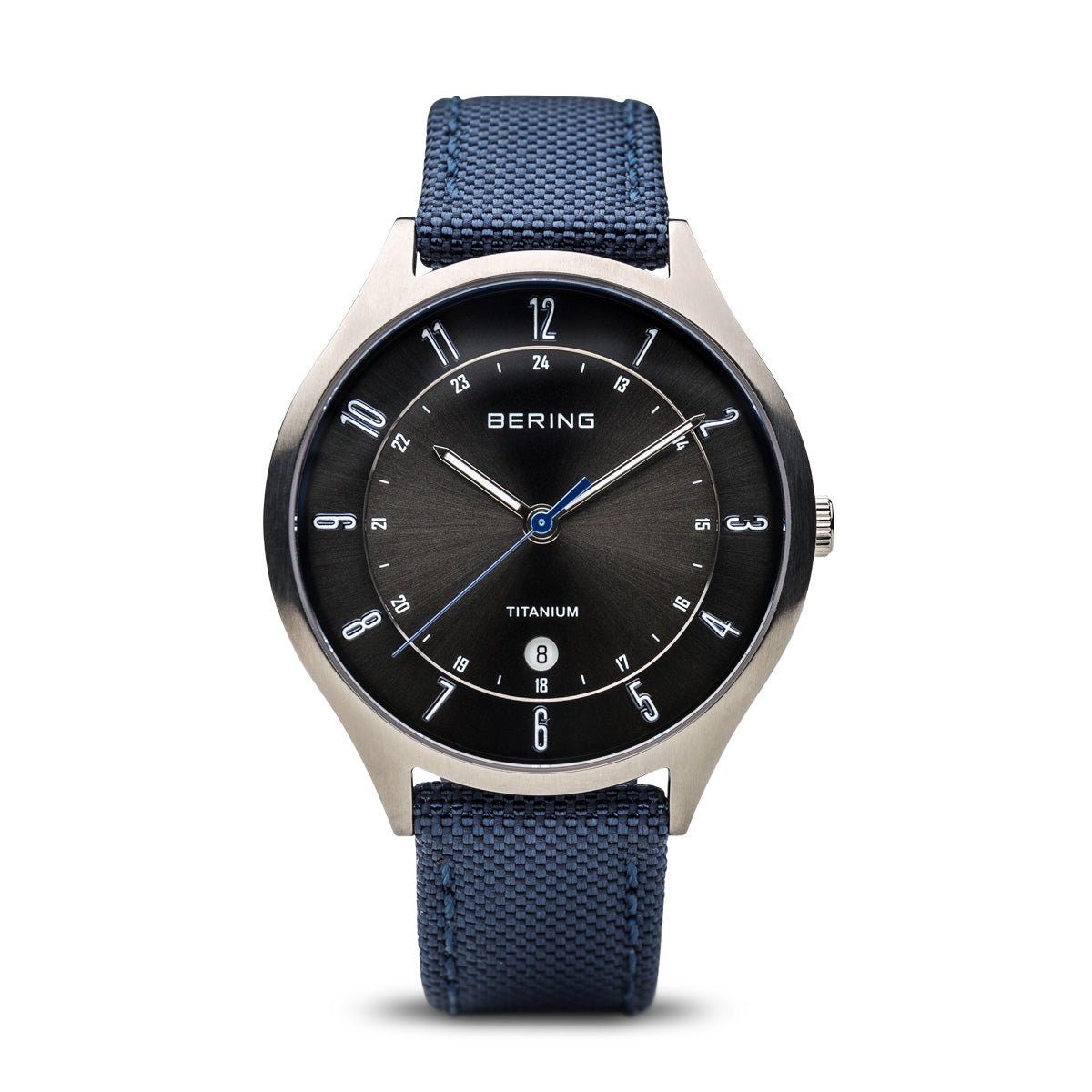 Bering Titanium børstet sølv 11739-873