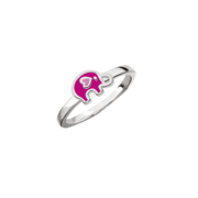 SmykkeLine Elefant Ring i Pink 12223316
