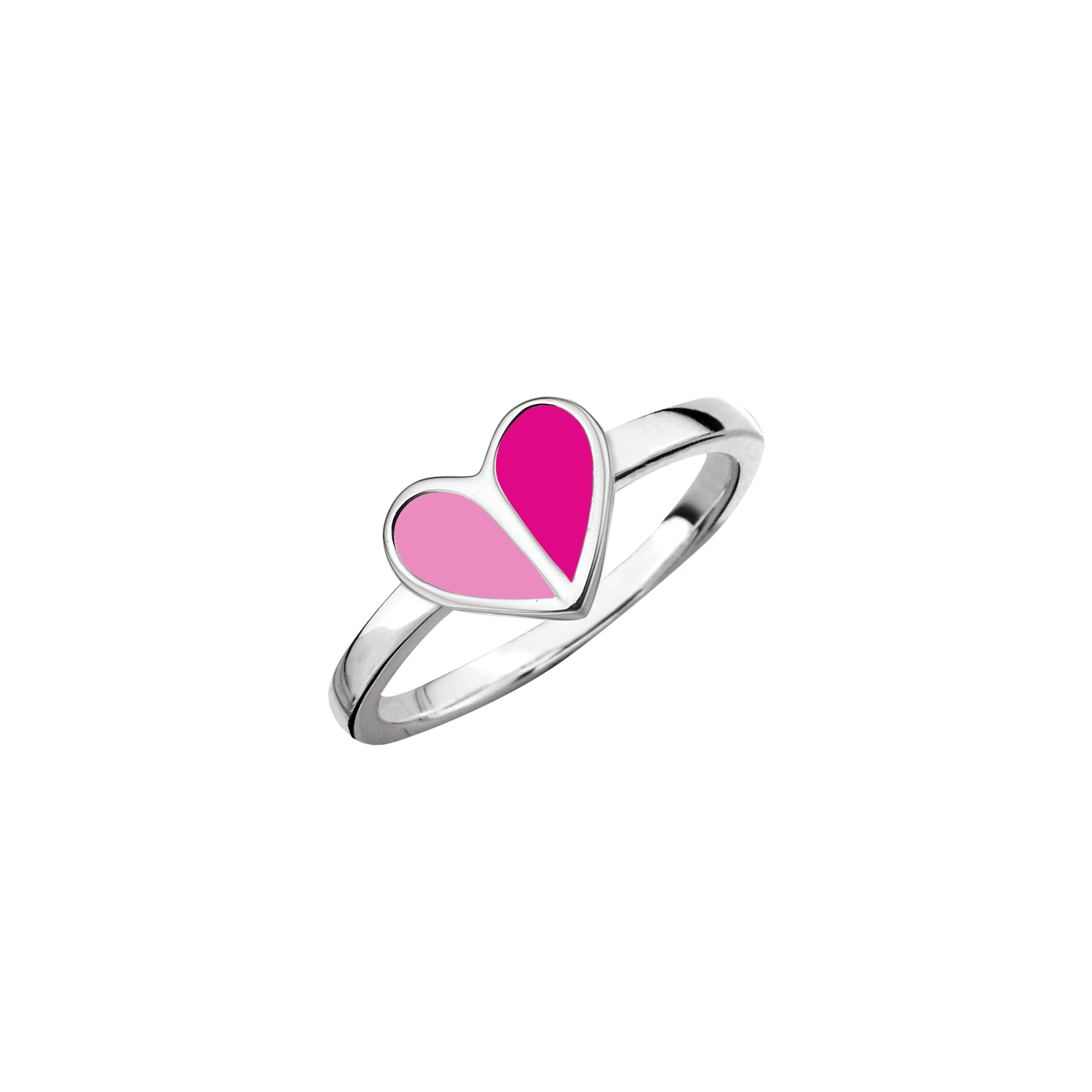 SmykkeLine 2-Farvet Hjerte Ring Lyserød og Pink 12223317
