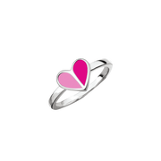 SmykkeLine 2-Farvet Hjerte Ring Lyserød og Pink 12223317