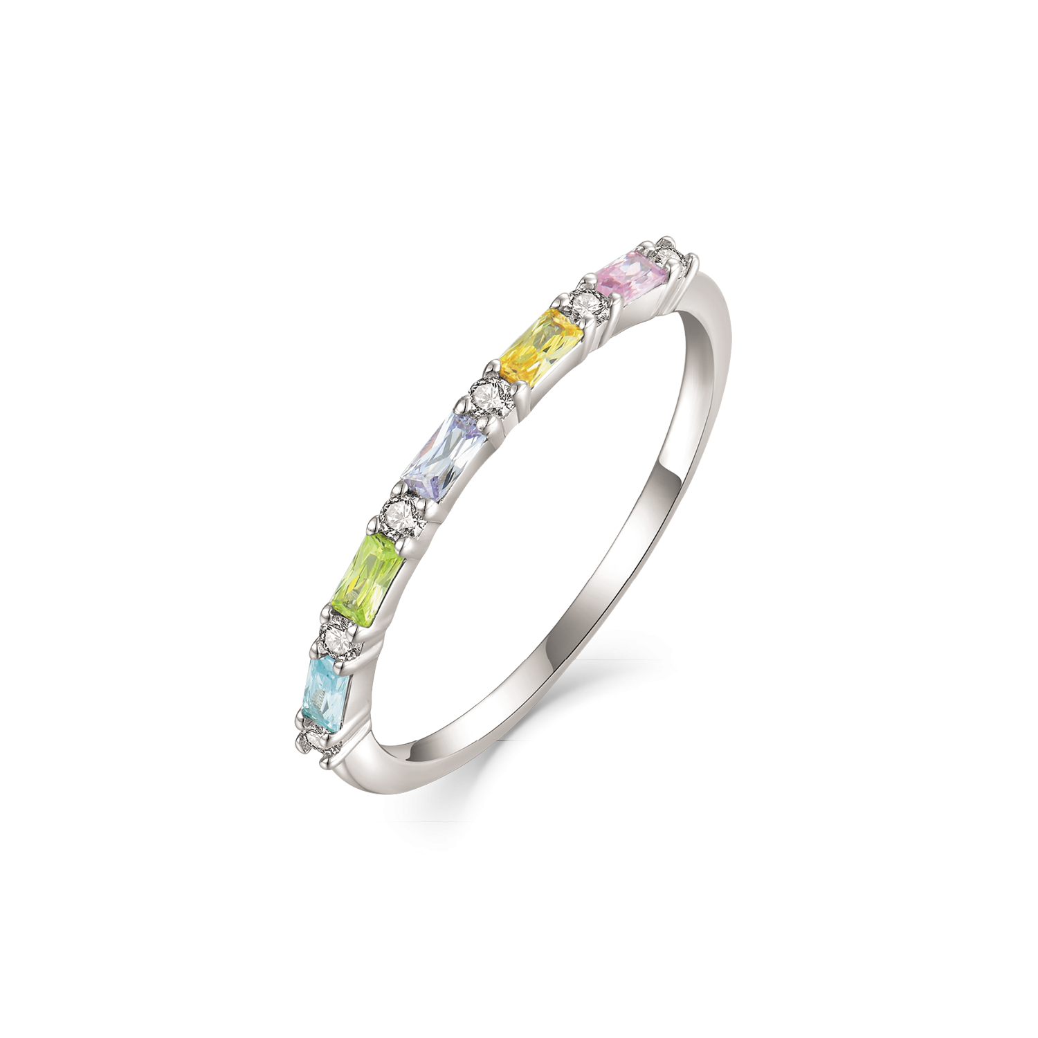 Støvring Design Sølv Ring med Farvet Zirkonia 12249048