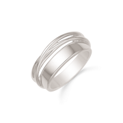 Støvring Design Rhodineret Sølv Ring med Flettet Detaljer 12254024