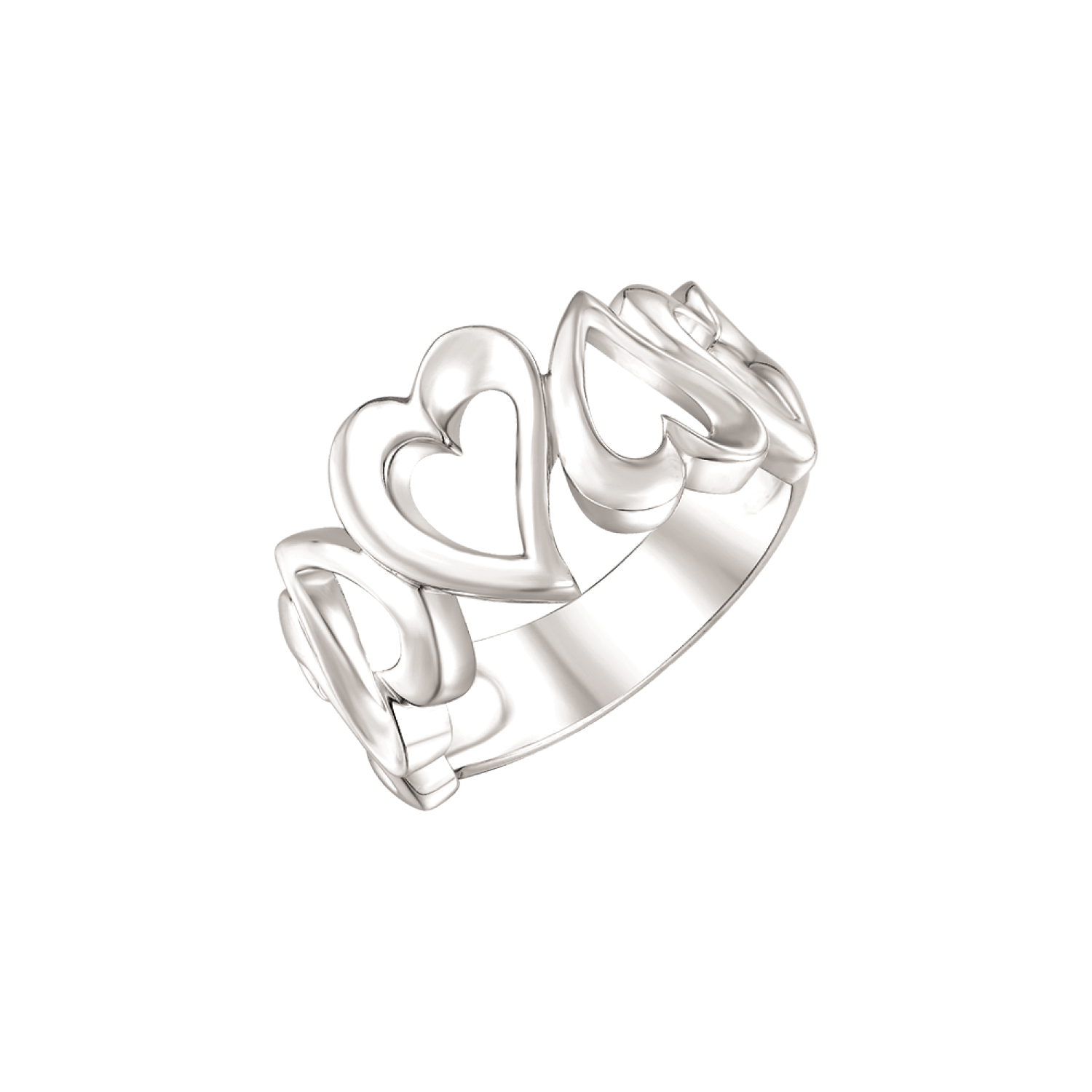 Støvring Design Sølv Ring med Hjerte motiv 12254046