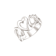 Støvring Design Sølv Ring med Hjerte motiv 12254046