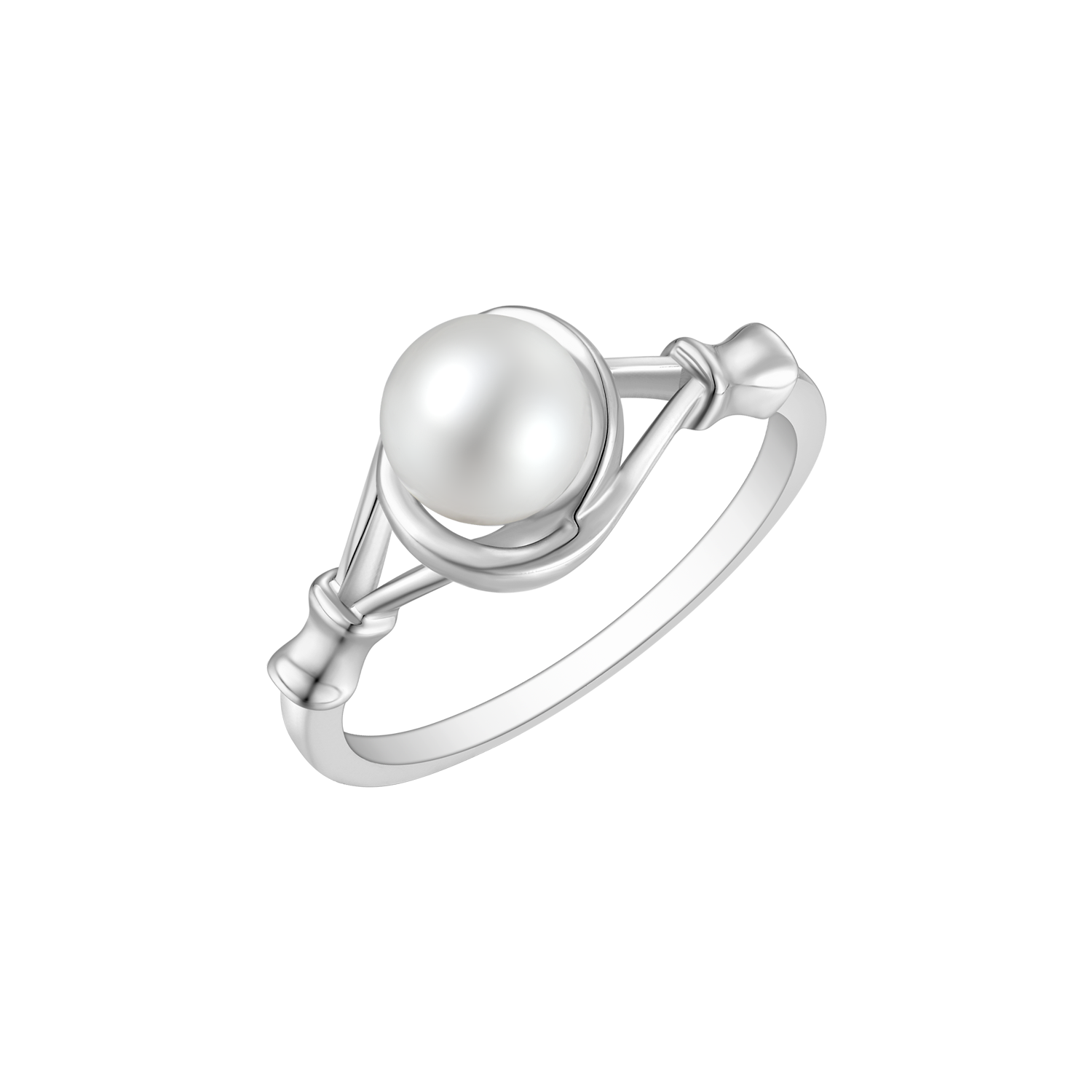 Støvring Design Sølv Ring med Hvid Ferskvandsperle 12254056