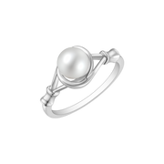 Støvring Design Sølv Ring med Hvid Ferskvandsperle 12254056