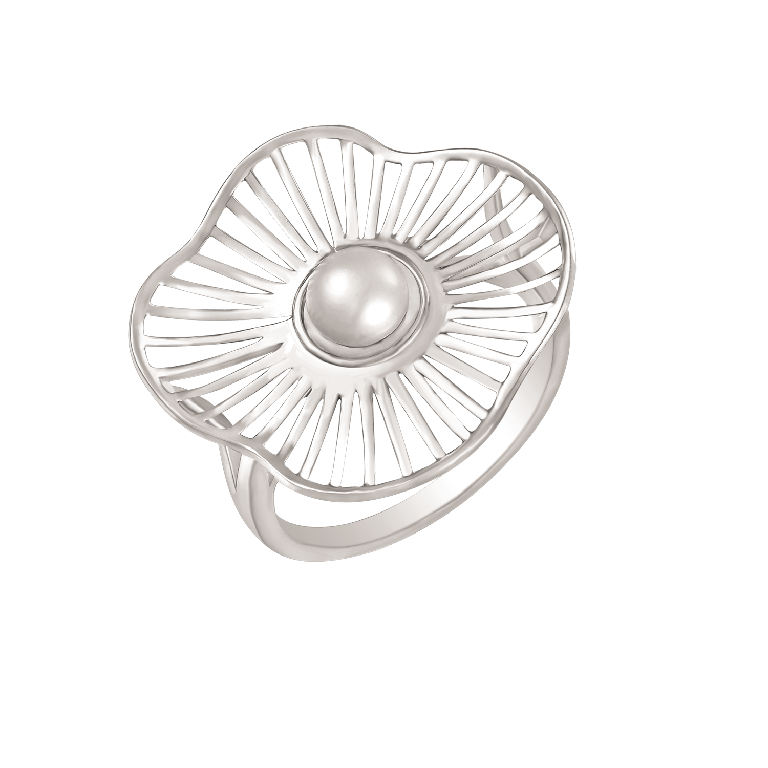 Støvring Design Sølv Ring med Ferskvandsperle 12323045