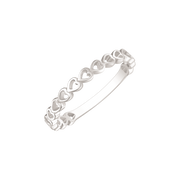 Støvring Design Sølv Ring med Hjerter 12323989