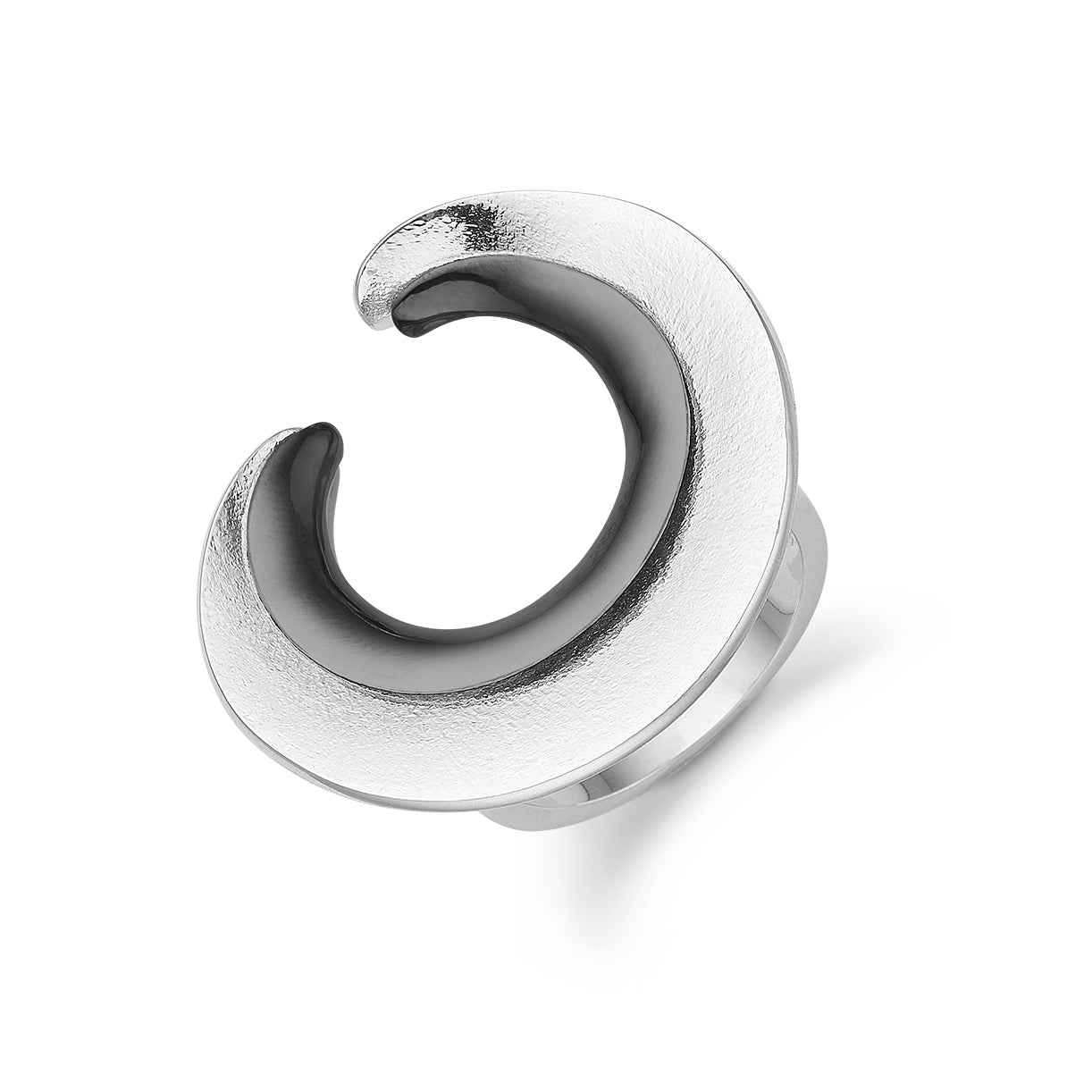 Aagaard Sølv ring med Sort Rhodineret Detaljer 1242,5