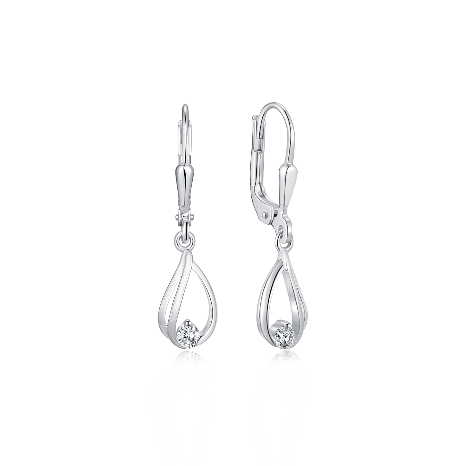 Støvring Design Sølv Ørehæng med Zirconia 13237092