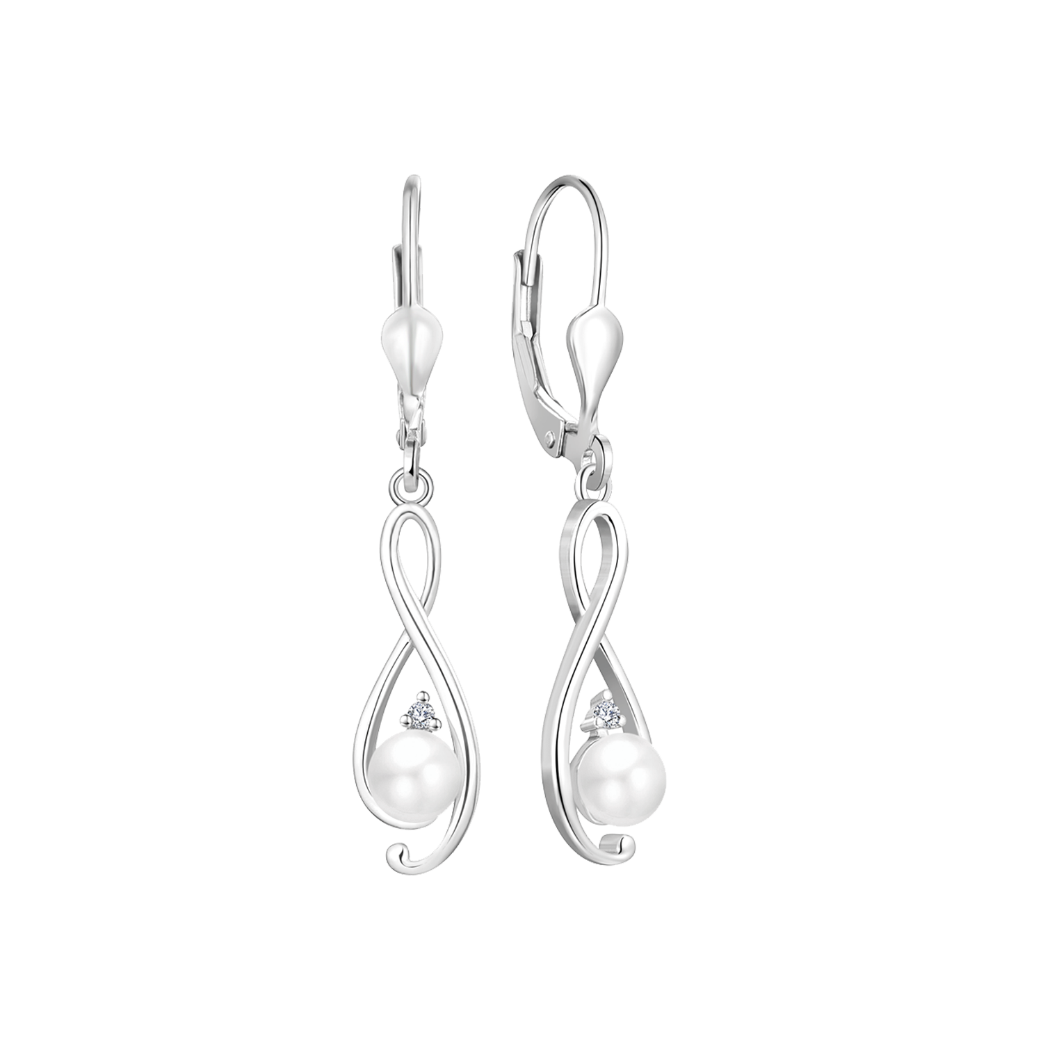 Støvring Design Sølv Ørehæng med Perler 13249910