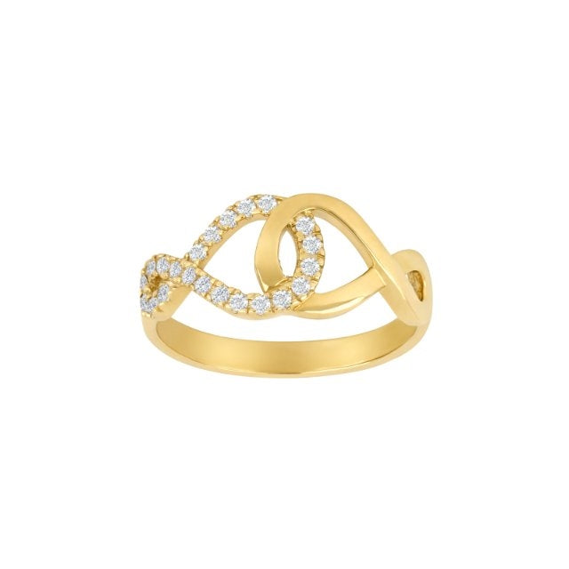 Siersbøl 8kt Guld Ring med Zirkonia 10428410300