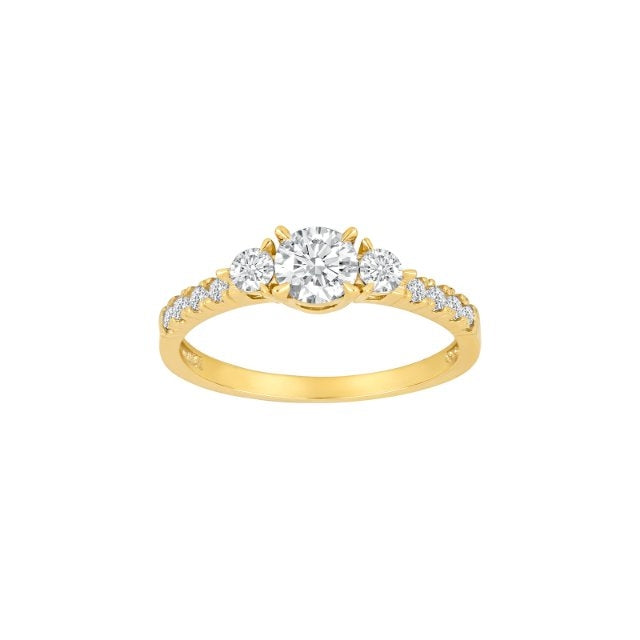 Siersbøl 8kt Guld Ring med Zirkonia 10428480300