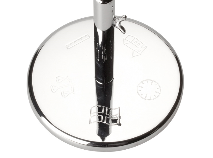 Forkromet Flagstang med Motiv 150-81023