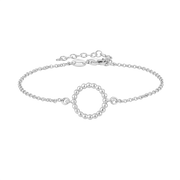 Støvring Design Rhodineret Sølv Prikket Cirkel Armbånd 15190063