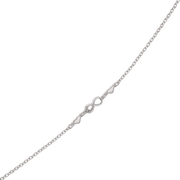 Støvring Design Rhodineret Sølv Armbånd med Evighedstegn og Hjerter 15190770