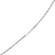 Støvring Design Sølv Anchor chain med plade 17+4cm 15190777