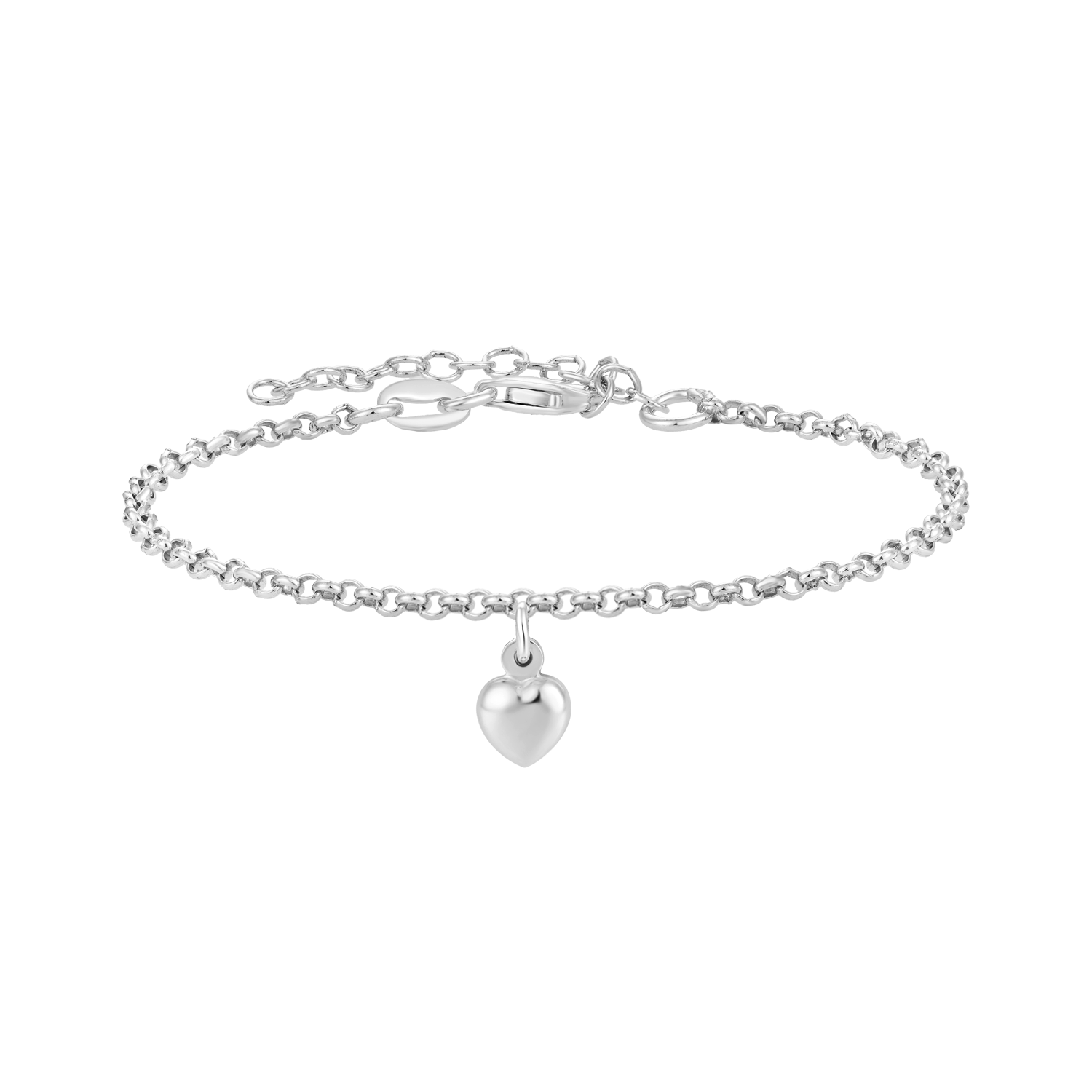 Støvring Design Sølv Børnearmbånd med Hjerte Charm 15190879