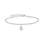 Støvring Design Sølv Børnearmbånd med Hjerte Charm 15190879